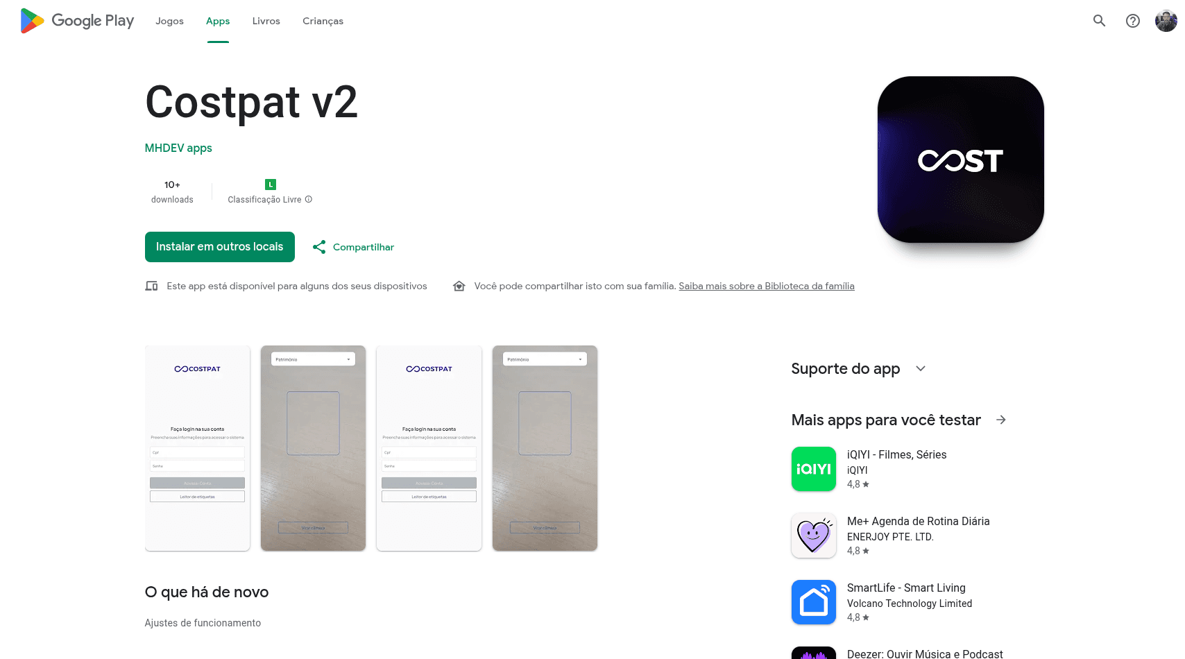 App de Leitura COSTPAT